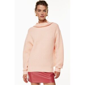 ARITZIA | NWOT $168 Wilfred Montpellier Turtleneck in Peachy Pink, Size XS